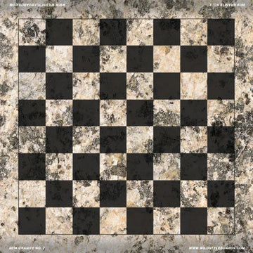 Granite No. 2 - Full Color Vinyl Chess Board