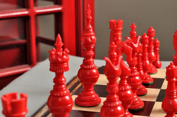 The Oxford Luxury Bone Chess Pieces - 5.25