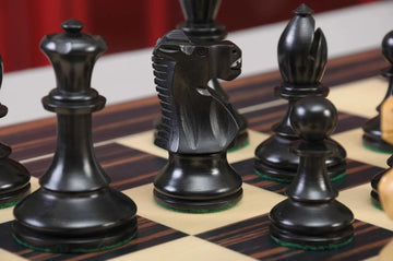 The B.H. Wood Series Chess Pieces - 3.75