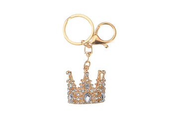 Metal Queen's Crown Keychain - 1"