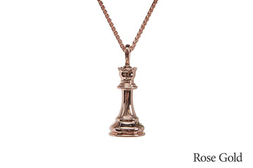 Caissa Collection Chess Pendant Necklace – QUEEN