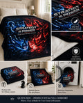 Strategy is Power Fleece Blanket