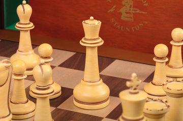 The Large Classical Staunton Series Chess Set, Box, & Board Combination