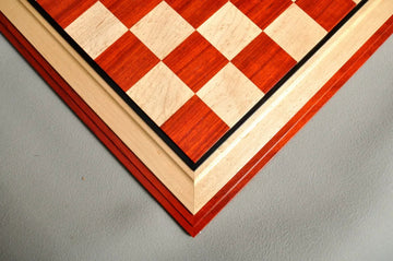 Signature Contemporary III Luxury Chess board - PADAUK / BIRD'S EYE MAPLE - 2.5