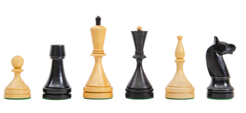 The Circa 1961 Baku Series Wood Chess Pieces - 4.2" King
