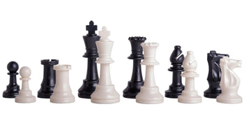 Single Weighted Regulation Plastic Chess Pieces - 3.75