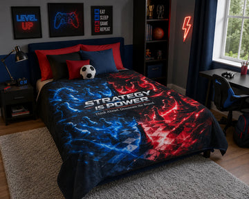 Strategy is Power Fleece Blanket