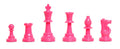2 Player Chess Set Combination - Triple  Weighted Regulation Colored Chess Pieces & Regulation Vinyl Chess Board