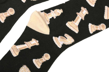 Cream Chess Socks