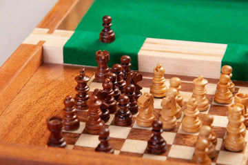 BOOK WOODEN MAGNETIC Travel Chess Set - SMALL