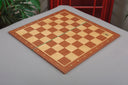Folding Mahogany and Maple Wooden Chess Board - 2.25" With Notation & Logo