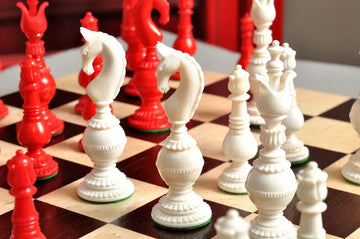 The Oxford Luxury Bone Chess Pieces - 5.25