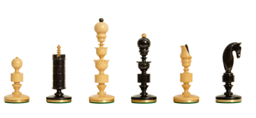 The Camaratta Collection - The Biedermeier Series Luxury Chess Pieces - 4.4" King