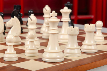 The German Series Single Weighted Regulation Plastic Chess Pieces - 3.75