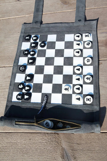 Sondergut Chess/Checkers Roll-Up Travel Set