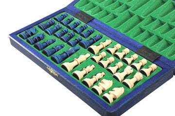 The Blue Magnetic Chess Set