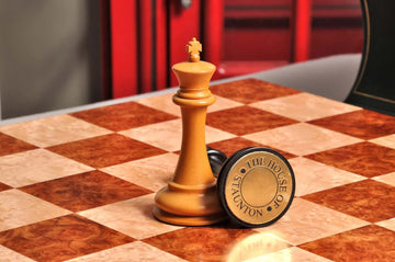 The Golden Collector Series Luxury Wood Chess Set, Box, & Board Combination