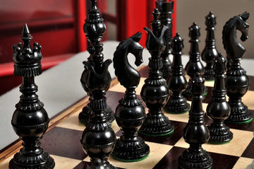 The Oxford Luxury Bone Chess Pieces - 5.25