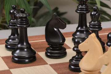 The Horn McCrillis Series Wood Chess Pieces - 3.6