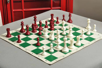 The Reykjavik Series Plastic Chess Pieces - 3.75