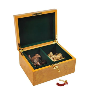 Burlwood Pattern Chess Box