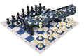 Quiver Chess Set Combination and Single Weighted Regulation Pieces | Thin Mousepad Chess Board | Quiver Bag