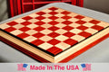 Signature Contemporary III Luxury Chess board - PADAUK / BIRD'S EYE MAPLE - 2.5