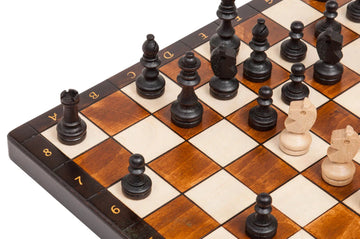The Brown Magnetic Chess Set