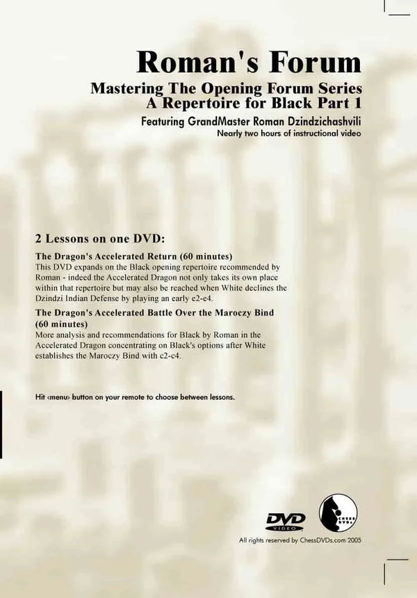 E DVD ROMANS LAB VOLUME 31 Mastering Opening Forum Series Repertoire PART 1
