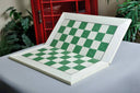 Folding Standard Traditional Chess Board 2.25" Squares - Bird's Eye Maple & Greenwood