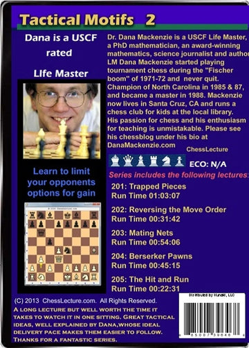 E-DVD Tactical Motifs 2 - Chess Lecture - Volume 41