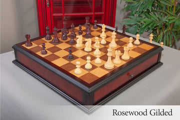 The Reykjavik II Series Tournament Chess Set and Tiroir Combination