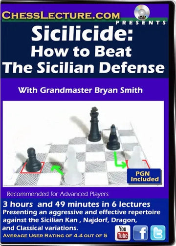 E-DVD Sicilicide - How to Beat the Sicilian Defense - Chess Lecture - Volume 157