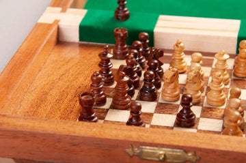 BOOK WOODEN MAGNETIC Travel Chess Set - SMALL