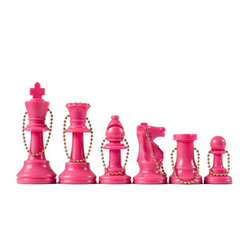 Chess Pieces Keychain Set (17 Pieces)