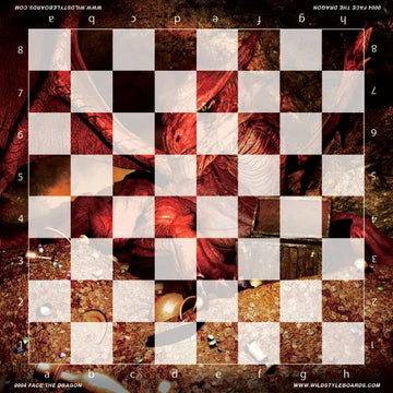 Face the Dragon - Full Color Vinyl Chess Board