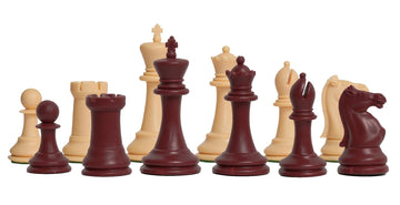 The Marshall Series Plastic Chess Pieces - 3.75