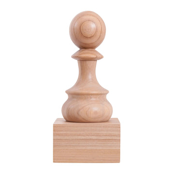 Decorative Wood Chess Piece - Pawn