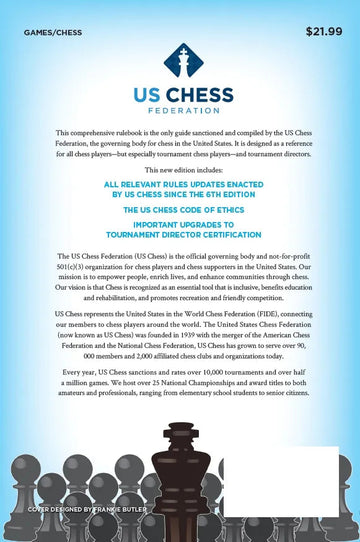 CLEARANCE - US Chess Federation's Official Rules of Chess - SEVENTH EDITION - UPDATED FOR 2021/2022