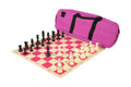Deluxe Chess Set Combination and Single Weighted Regulation Pieces | Silicone Chess Board | Deluxe Bag