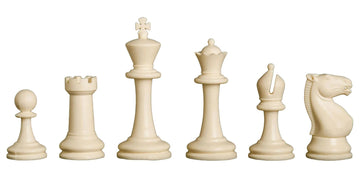 The Competition Series Plastic Chess Pieces - 3.75