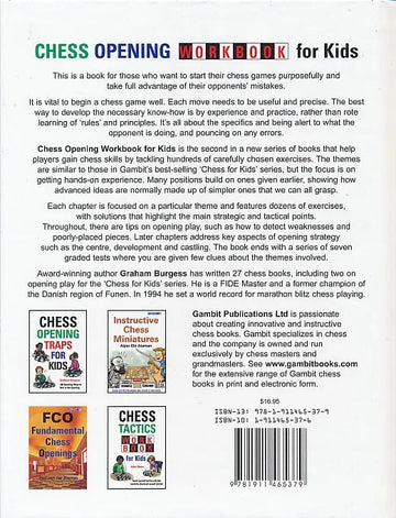 Chess Opening Workbook for Kids