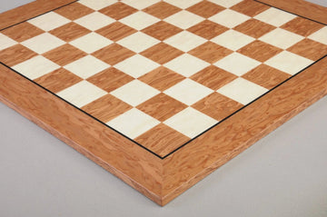 CLEARANCE - Brown Gloss and Maple Classic Traditional Chess Board - 2.25" Squares - Gloss Finish