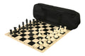 Deluxe Chess Set Combination and Triple Weighted Regulation Pieces | Silicone Chess Board | Deluxe Bag