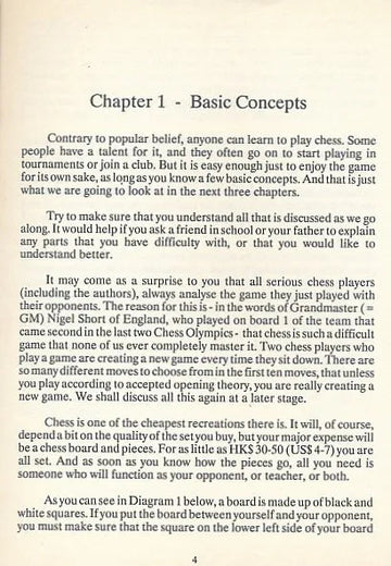 CLEARANCE - Crash Course In Chess