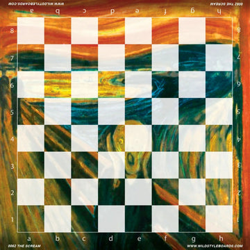 The Scream - Full Color Vinyl Chess Board