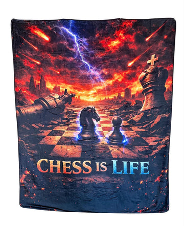 Chess is Life Fleece Blanket