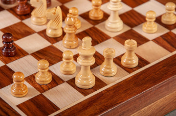 WOODEN MAGNETIC Top-Up Travel Chess Set - 10