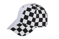 White Split Chess Board Baseball Hat