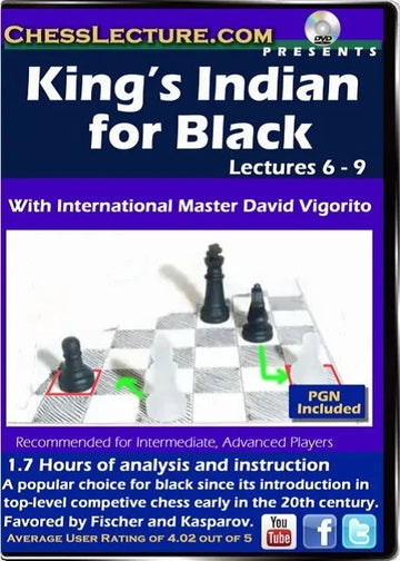 E-DVD King's Indian for Black Lectures 6-9 - Chess Lecture - Volume 83